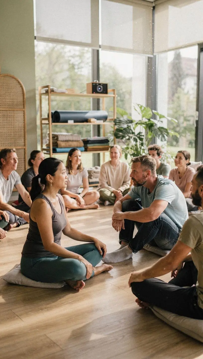 Ein Bild von einem Online-Kurs, das einen Laptop mit einer Videokonferenz zeigt.